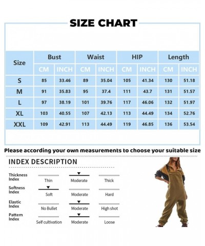 Fleece Overalls For Women,2023 Winter Fuzzy Sherpa Insulated Sleeveless One-Piece Bibs Jumpsuits Oversized Ski Pant B-army Gr...