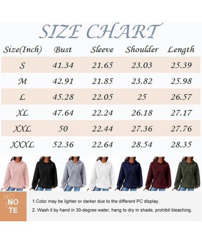 Hoodies For Women,Trendy Basic Plain Waffle Cable Y2K Hoodies Long Sleeve Shirts,Dressy Casual Loose Pullover Sweatshirt D-be...