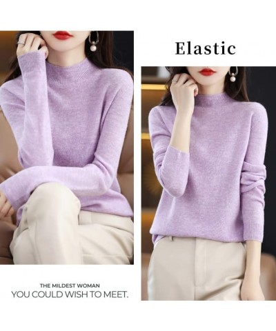 Womens Cashmere Sweater, Cashmere Sweaters for Women Trendy, Womens Sweaters Fall 2023, Womens Pullover Sweaters Light Purple...