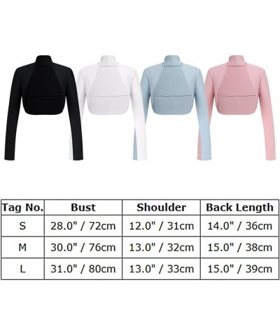 Ballet Crop Top for Women Ballerina Wrap Sweatshirt Gym Cropped Cardigan Balletcore Bolero Shrug Dance Warm Up Top Black $7.8...