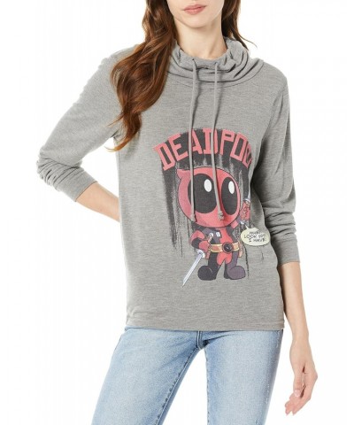 Marvel, Gray//Official Lil ol Pool Junior's Long Sleeved Cowl, x-Small $14.10 Hoodies & Sweatshirts