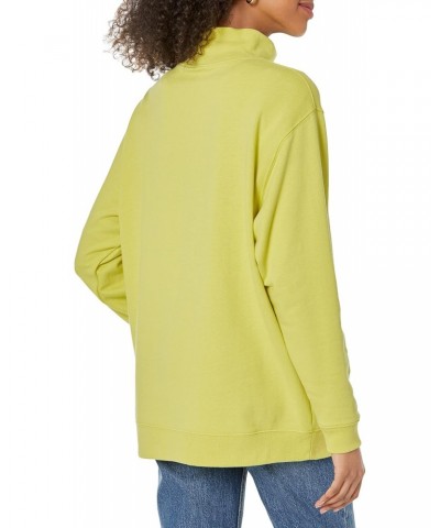 Womens Fleece Mockneck Tunic Shirt, Phosphorus, Small US $19.30 Tops