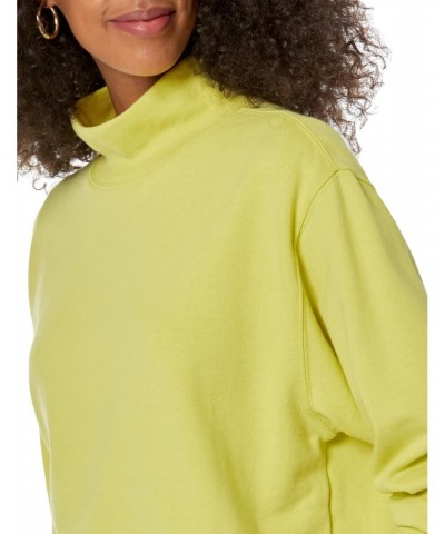 Womens Fleece Mockneck Tunic Shirt, Phosphorus, Small US $19.30 Tops