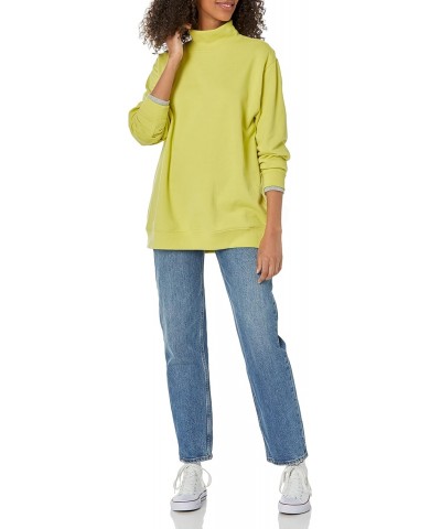 Womens Fleece Mockneck Tunic Shirt, Phosphorus, Small US $19.30 Tops