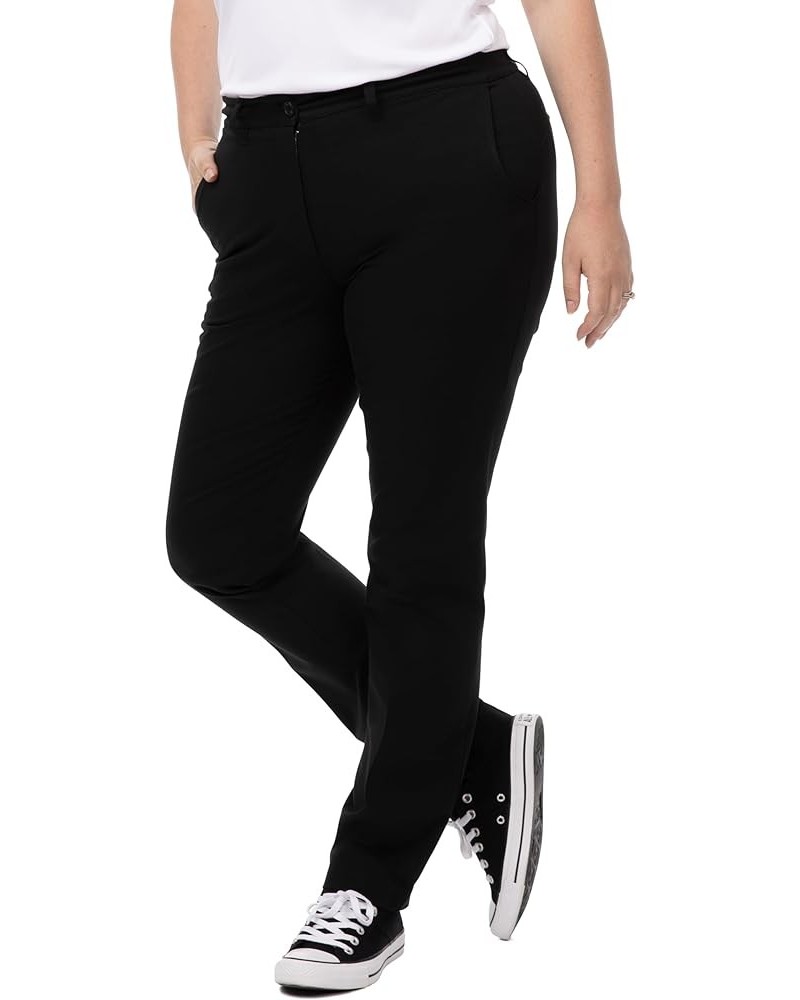 Women's Stretch Fit Chino Pants Black $30.80 Pants