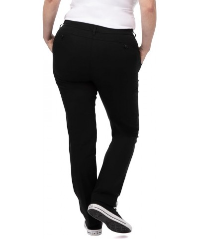 Women's Stretch Fit Chino Pants Black $30.80 Pants