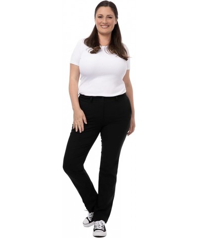 Women's Stretch Fit Chino Pants Black $30.80 Pants