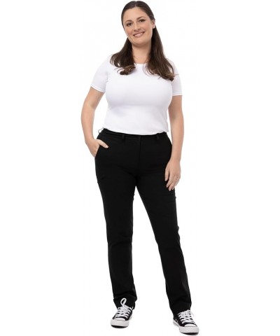 Women's Stretch Fit Chino Pants Black $30.80 Pants