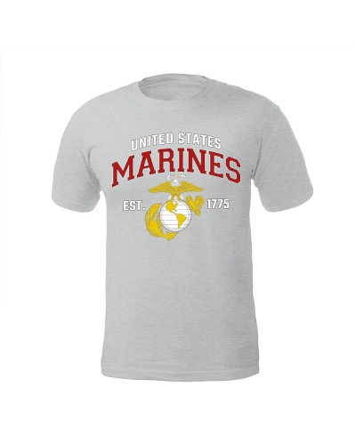 USMC T Shirt - Marines EST 1775 Marine Corps T-Shirt Grey $17.95 T-Shirts