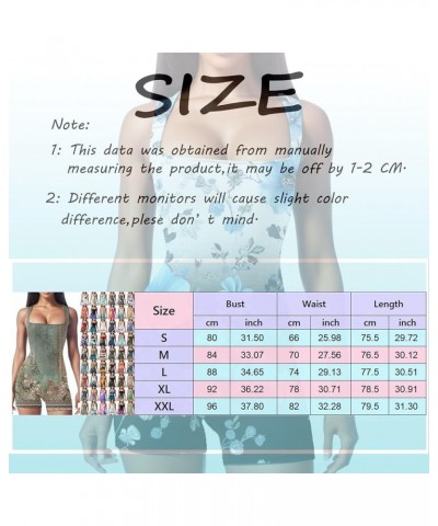 Workout Romper For Women Square Neck One Piece Tummy Control Jumpsuit Stretch Bodysuit Shorts Exercise Unitard Tank Romper A3...