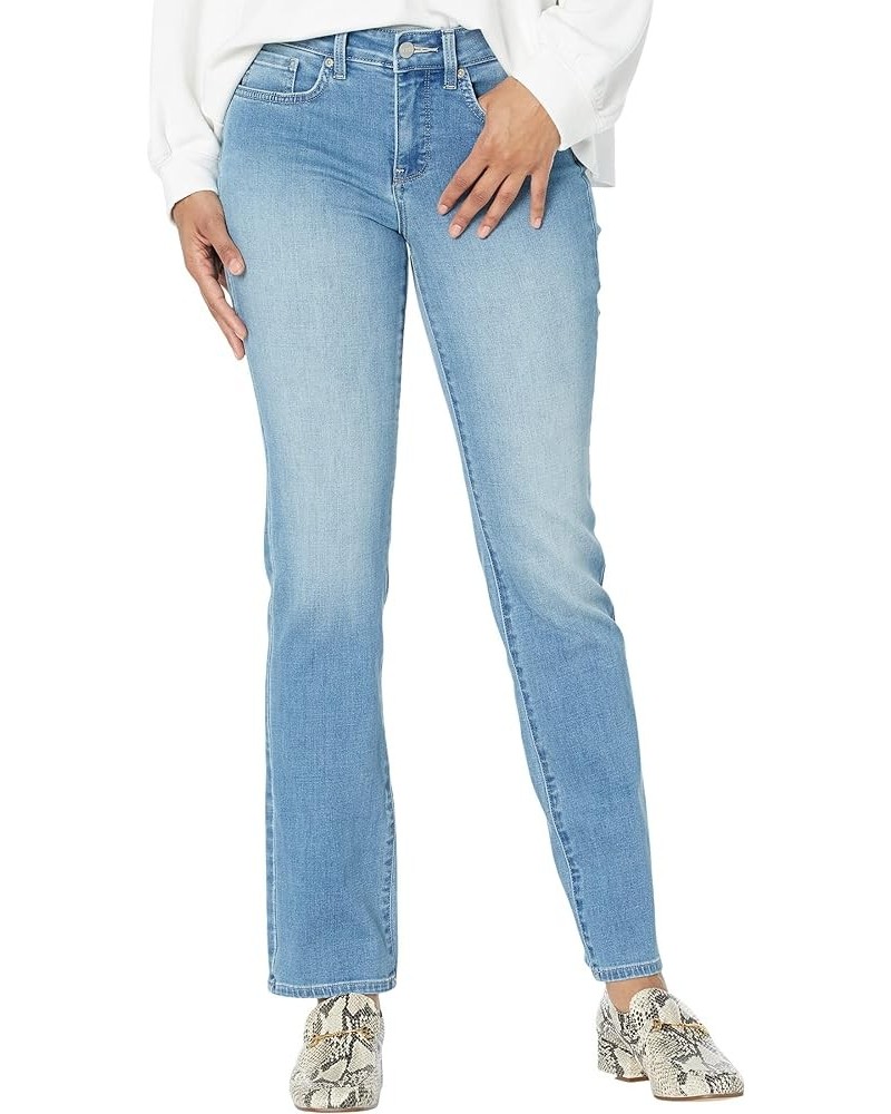 Womens Marilyn Slim Mid-Rise Straight Leg Jeans Blue $25.02 Jeans