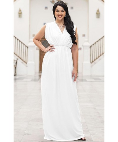 Womens Long Dolman Sleeve Wrap V-Neck Maternity Bridesmaid Maxi Dress Ivory White $20.98 Others