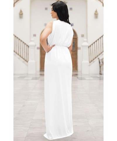 Womens Long Dolman Sleeve Wrap V-Neck Maternity Bridesmaid Maxi Dress Ivory White $20.98 Others