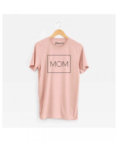 Mom Boxed T-Shirt Unisex Peach Crewneck $20.09 T-Shirts