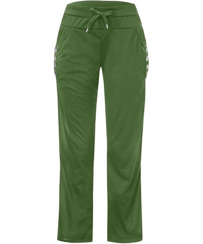 Womens Sweatpants with Pockets Wide Leg Baggy Pants Workout Running Joggers Y2K Streetwear Hippie Palazzo Pants A02-green $4....