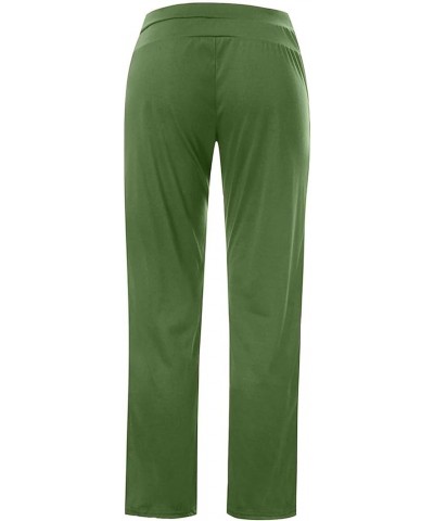 Womens Sweatpants with Pockets Wide Leg Baggy Pants Workout Running Joggers Y2K Streetwear Hippie Palazzo Pants A02-green $4....