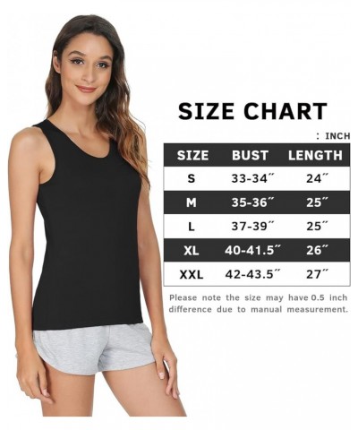 Womens Supersoft Camisole Stretch Casual Tank Tops 3 Pack - Black/Black/Black $13.75 Tanks