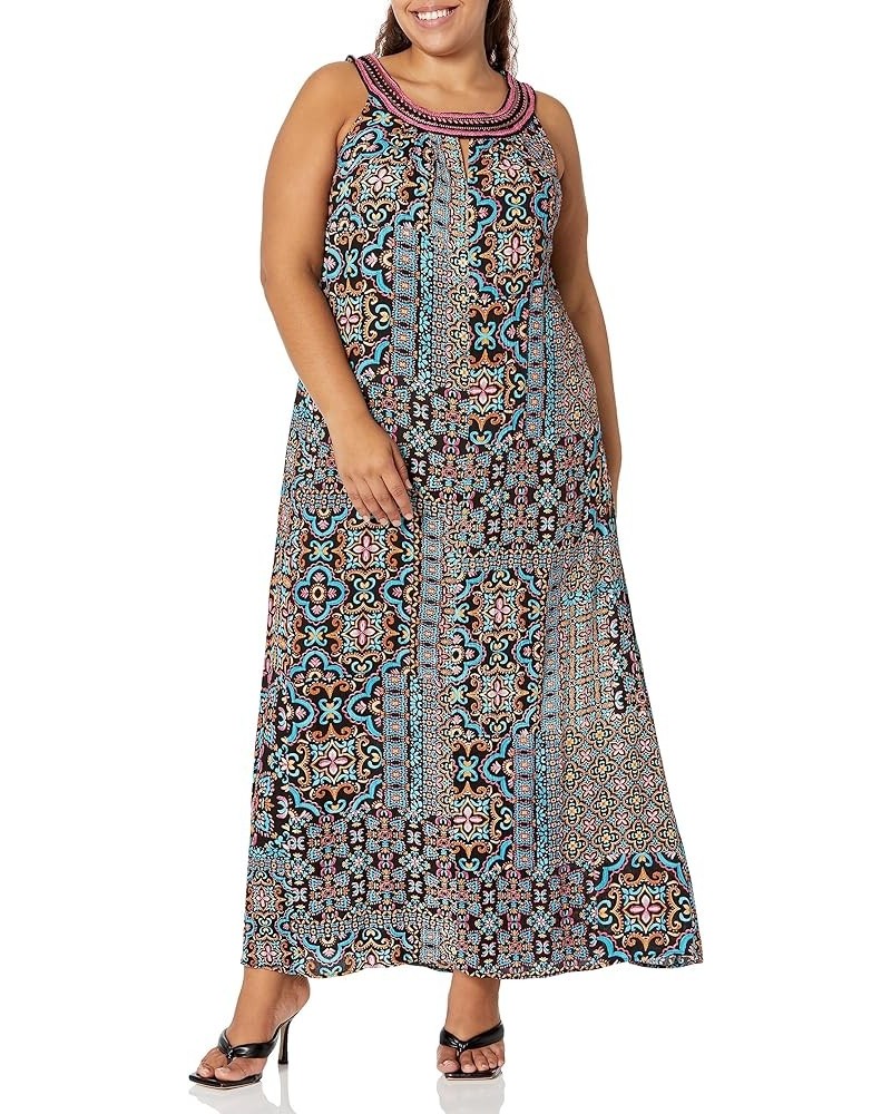 Women's Plus Size Maxi Mel Beaded Marrakesh Tile $16.47 Blouses