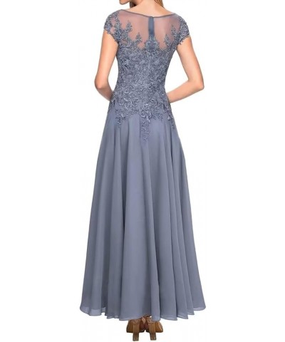 Lace Appliques Chiffon Mother of The Bride Dresses for Wedding Elegant A-Line Evening Gown Wedding Guest Formal Dress Pink $3...