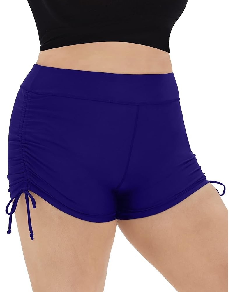 Women's Plus Size Swim Shorts High Waisted Bathing Suit Bottoms Swimsuit Boy Shorts Swimwear Bikini Board Shorts Blue $10.59 ...