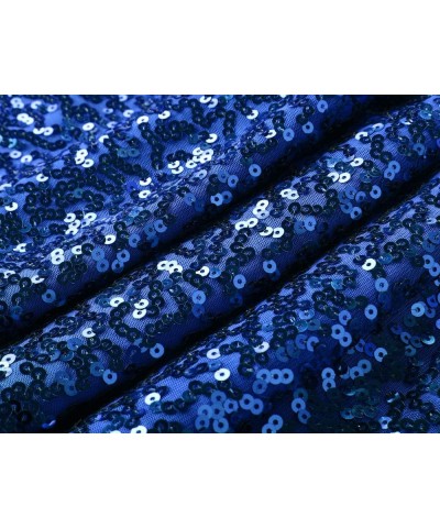 Women's Sequin Skirt High Waist Sparkle Pencil Skirt Party Cocktail Blue $22.43 Skirts