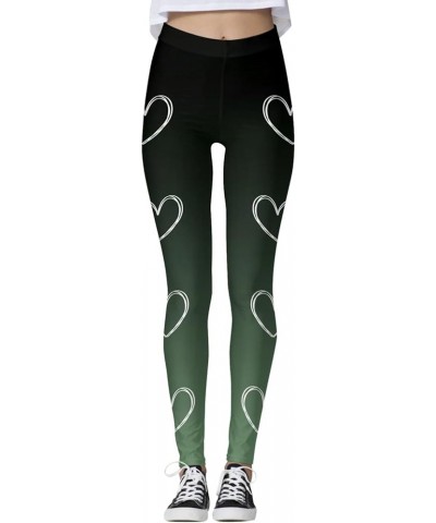 St Patricks Day Leggings Women High Waisted Green Shamrock Workout Pants Tummy Control Casual Irish Funny Yoga Pants A - Ag $...