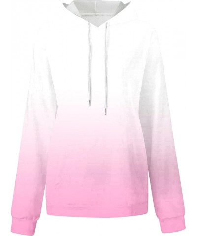 Hoodies for Women Trendy Oversized Sweatshirts Casual Pullover Fall Comfy Stretch Lightweight Classic Tops Pink-a $5.89 Shirts