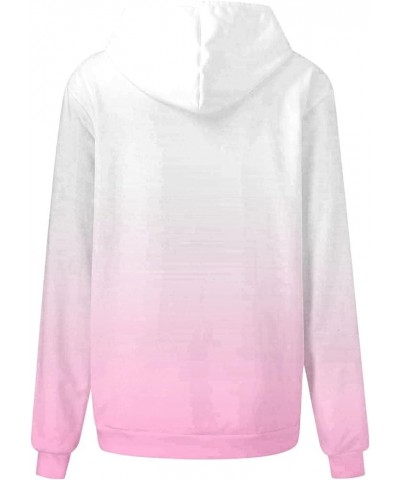 Hoodies for Women Trendy Oversized Sweatshirts Casual Pullover Fall Comfy Stretch Lightweight Classic Tops Pink-a $5.89 Shirts