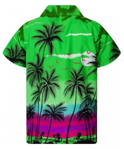 Hawaiian Shirt for Men Funky Casual Button Down Very Loud Shortsleeve Unisex Beach Beach Green $12.86 Blouses