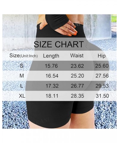 Scrunch Butt Lifting Seamless Shorts for Women High Waist Tummy Control Workout Biker Shorts Ruched Booty Lifting Leggings (E...