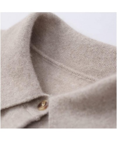 Solid Open Front Knitted Cardigan Cashmere Sweater for Women Light Grey3 $33.60 Sweaters