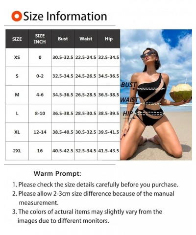 Women's Sexy One Piece Bathing Suits One Shoulder Swimsuits Monokini Slimming Mesh Swimwear C-black $19.80 Swimsuits