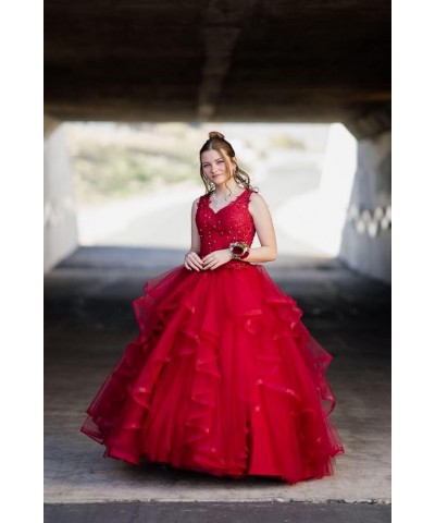 Ball Gown Quinceanera Dresses Sweet 16 Prom Party Princess Dress for Teens Style4-light Yellow $59.85 Dresses