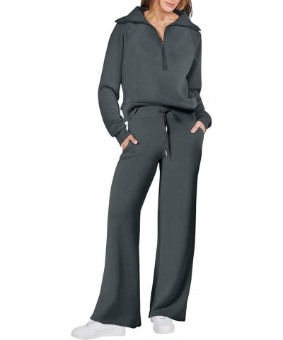 Womens Two Piece Outfits Long Sleeve Plus Size Tops Sweatshirt With High Waisted Sweatpants Lounge Sets Sweatsuit 4a-black $9...