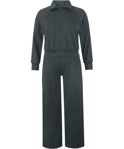 Womens Two Piece Outfits Long Sleeve Plus Size Tops Sweatshirt With High Waisted Sweatpants Lounge Sets Sweatsuit 4a-black $9...