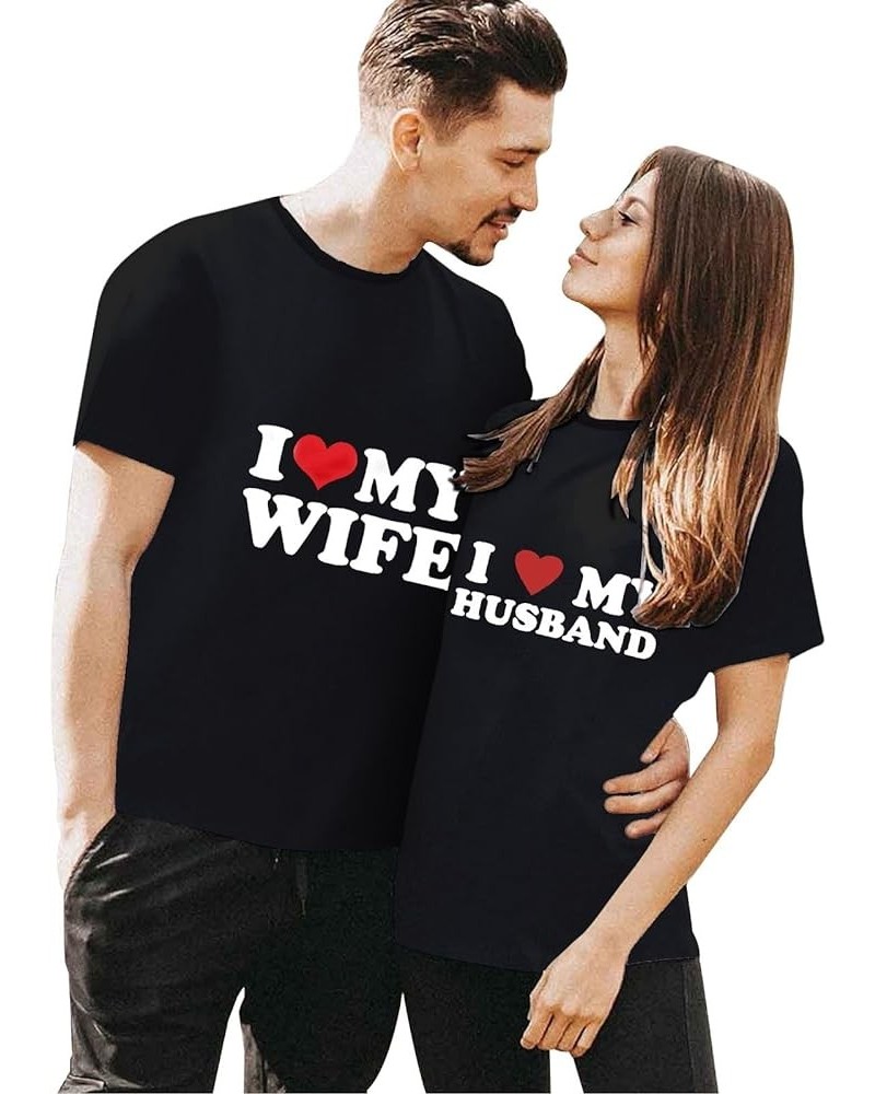 Matching Shirts for Couples Him and Her Casual Short Sleeve Love Printed Tees Tops Soft Comfy Matching Love Couples T Shirts ...