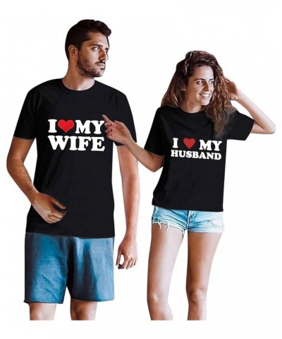 Matching Shirts for Couples Him and Her Casual Short Sleeve Love Printed Tees Tops Soft Comfy Matching Love Couples T Shirts ...