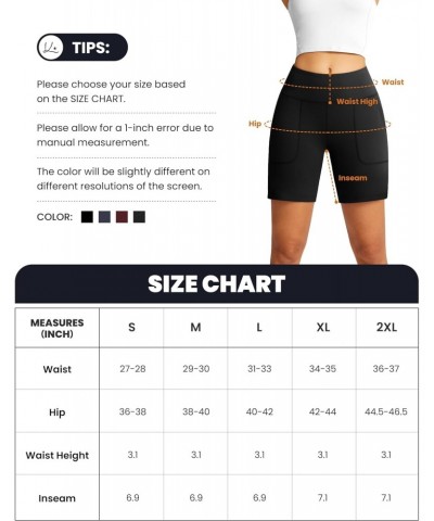 Long Shorts for Women Bermuda High Waisted Athletic Shorts for Women with Pockets 7" Inseam Black Small $12.18 Activewear