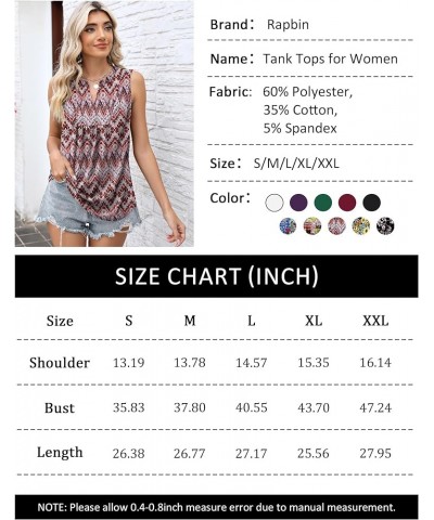 Women's 2024 Summer Sleeveless V Neck Tank Tops Loose Fit Flowy Blouses Dressy Casual Pleated Tunic T Shirts Pink Square $10....