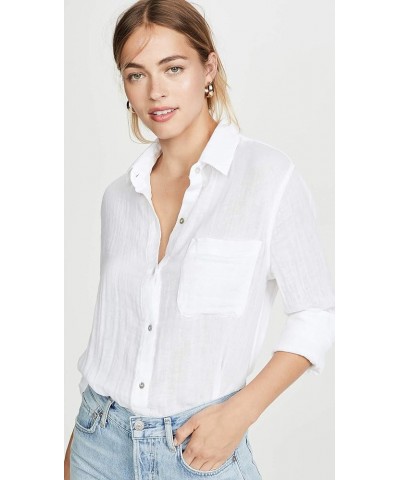 Women's Long Sleeve White $60.55 Blouses