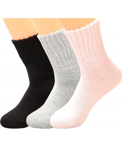 Women's Crew socks,Soft Thick Comfort Casual Cotton Warm Wool Crew Winter Calf Socks Gifts for Women,Size 5-10 L1019 Colored ...