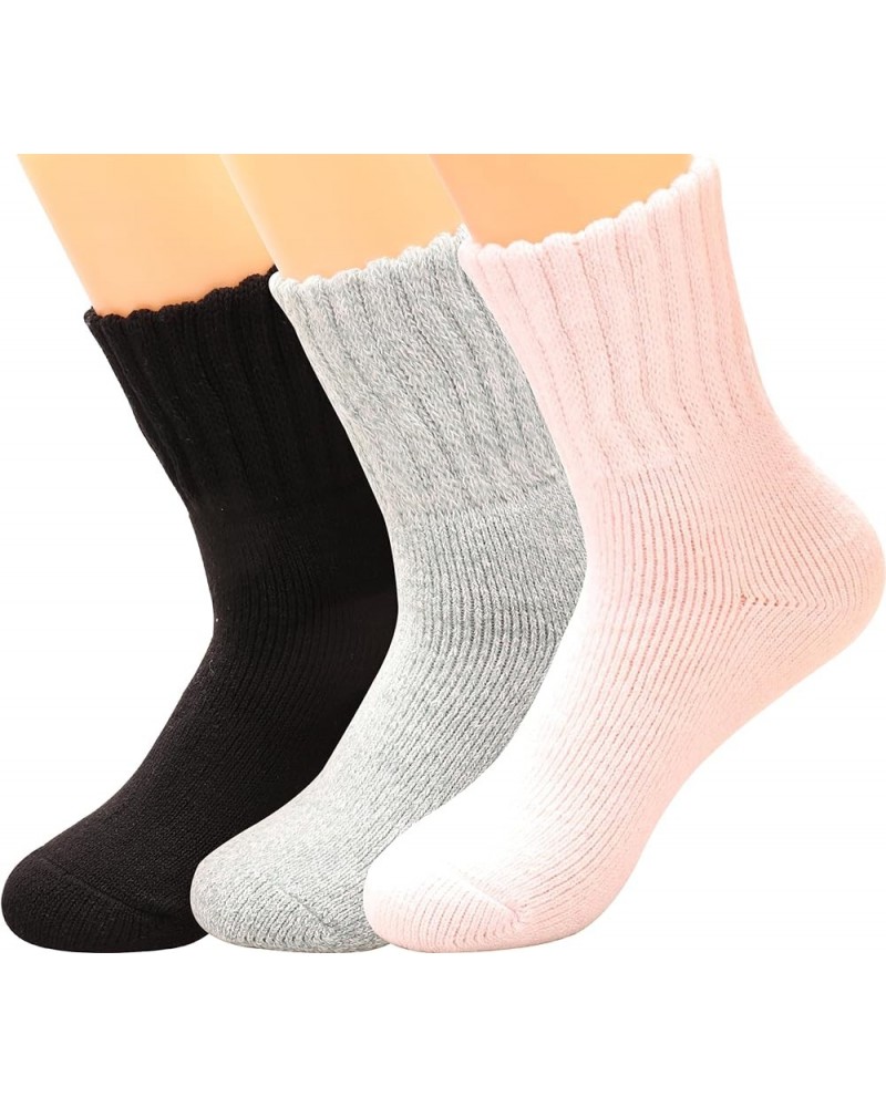 Women's Crew socks,Soft Thick Comfort Casual Cotton Warm Wool Crew Winter Calf Socks Gifts for Women,Size 5-10 L1019 Colored ...