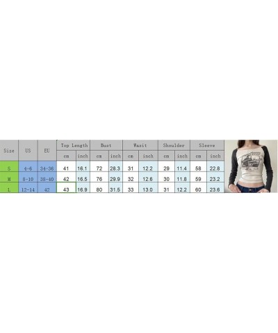 Women Y2k Long Sleeve Tops Fairy Grunge Graphic Tee Shirts Fairycore Aesthetic Fall Clothes Harajuku 90s Streetwear Agtrwce-y...