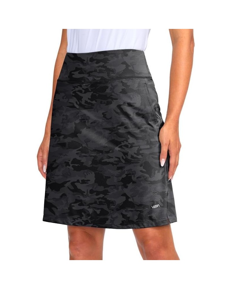 Women's 20" Knee Length Skorts Skirts UPF50+ Athletic Tennis Golf Skirt for Women Casual Summer Skirts Grey Camo $23.77 Skorts