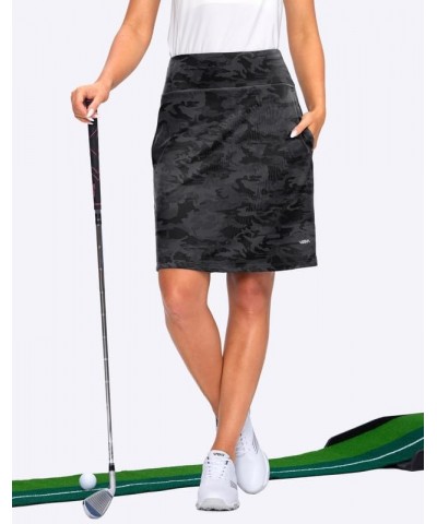 Women's 20" Knee Length Skorts Skirts UPF50+ Athletic Tennis Golf Skirt for Women Casual Summer Skirts Grey Camo $23.77 Skorts