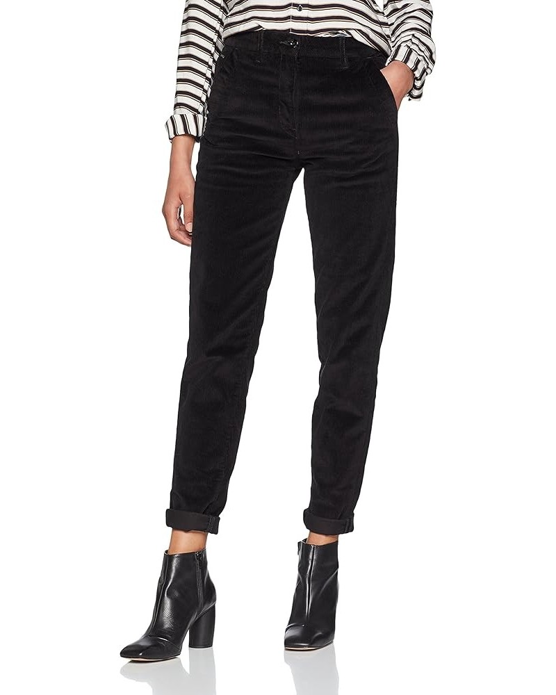 Women's Bronson High Rise Boyfriend Fit Chino Pants Dark Black $19.46 Others