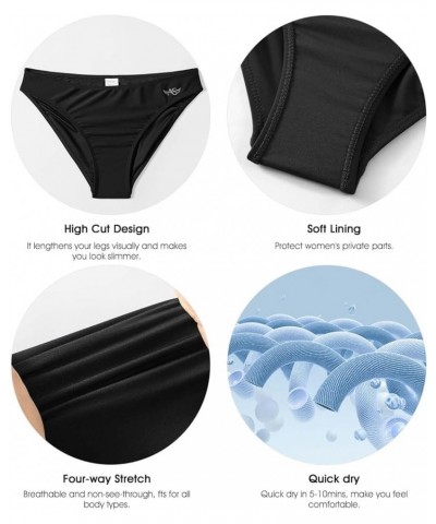 Swim Shorts Women High Waisted Bikini Bottom Tummy Control Bathing Suits Swimsuit Board Shorts with Liner Black3 $11.76 Swims...