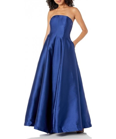 Women's Strapless Maxi Party Dress Indigo $32.88 Dresses