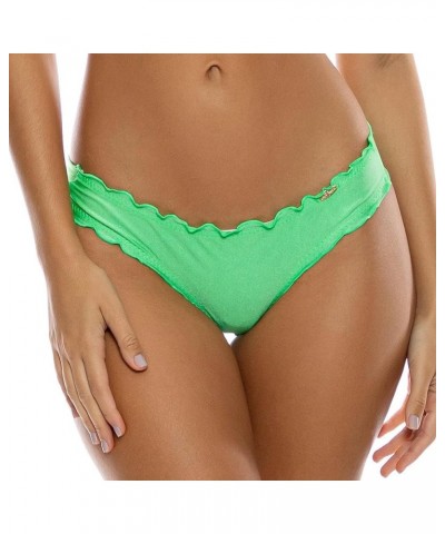 Women's Cosita Buena Wavey Ruched-Back Bottom Snob Green $18.20 Swimsuits