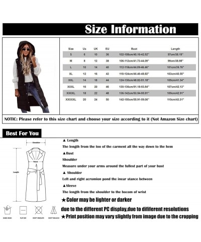 Womens Long Puffer Vest Winter Casual Sleeveless Full Zip Hooded Puffer Jacket Packable Lightweight Quilted Jacket Down Coats...